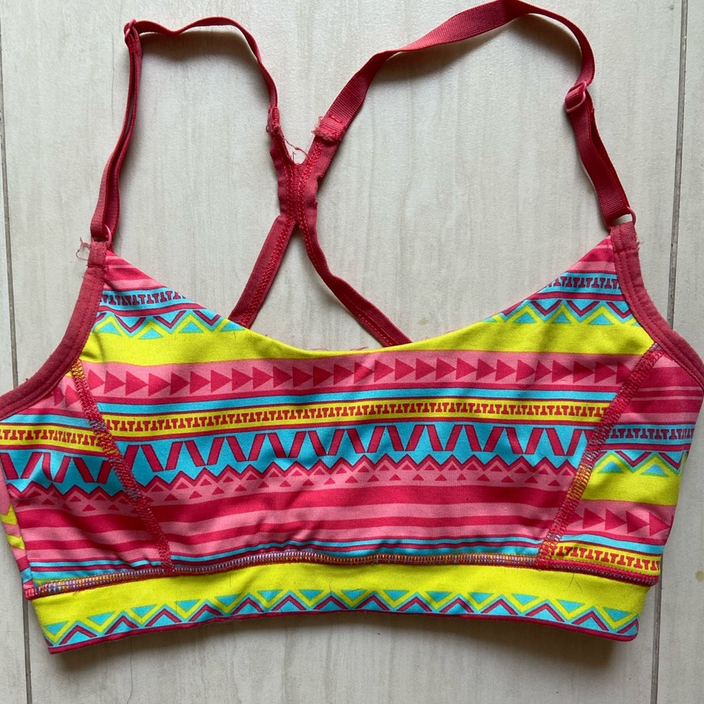 Racerback sports bra